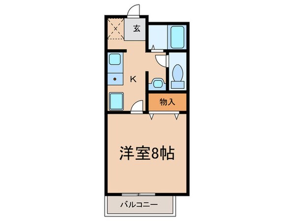 ｺﾝﾃﾞｨｼｰﾌﾟﾙ南が丘A棟の物件間取画像